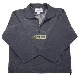 Calvin Klein Mens Relaxed Fit Box Logo Popover Jacket Size L